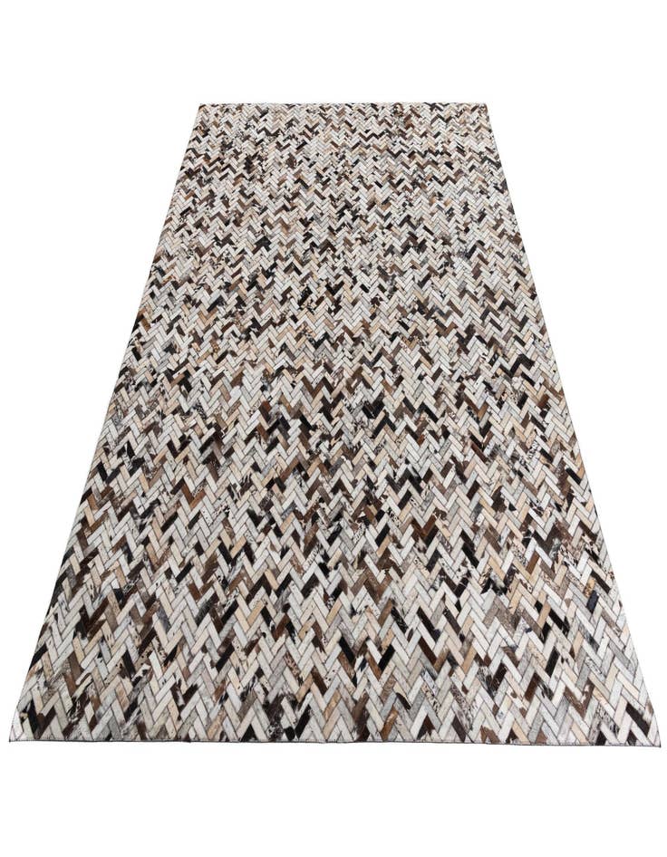 Detail image of  8' 2 x 10' Cowhide Leather Rug