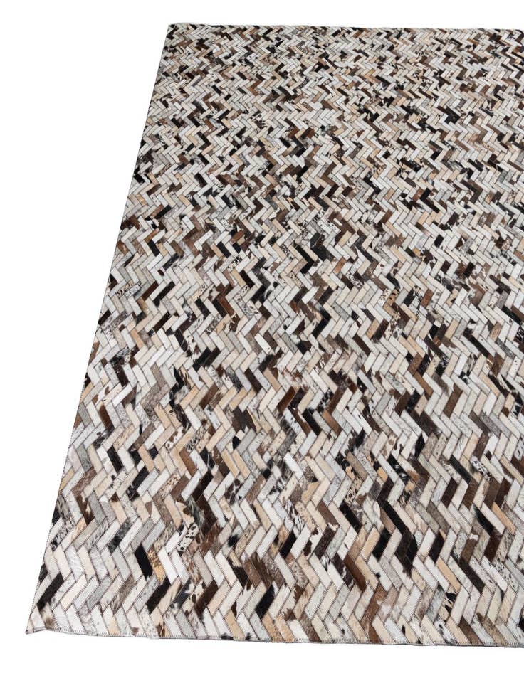 Detail image of  8' 2 x 10' Cowhide Leather Rug