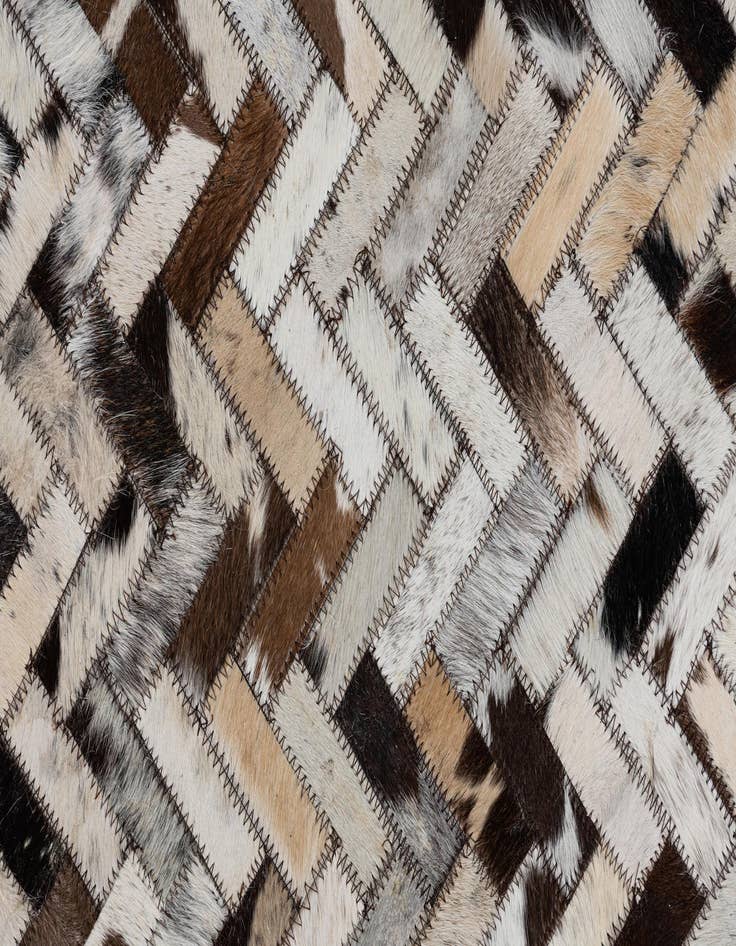 Detail image of  8' 2 x 10' Cowhide Leather Rug