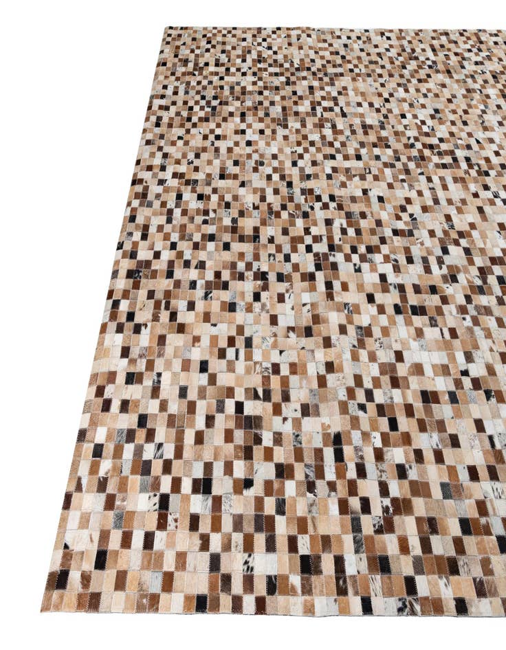 Detail image of  8' x 9' 10 Cowhide Leather Rug