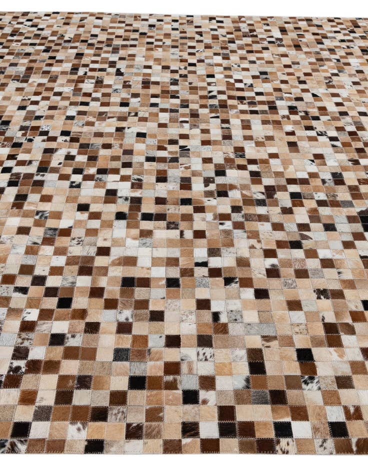 Detail image of  8' x 9' 10 Cowhide Leather Rug