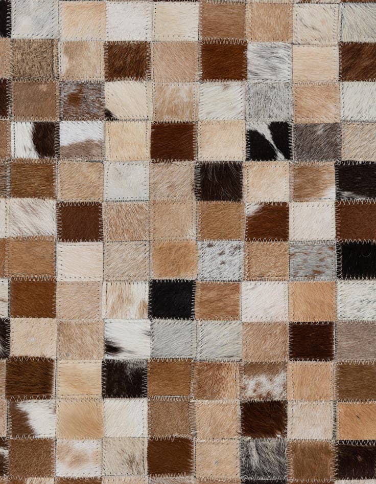Detail image of  8' x 9' 10 Cowhide Leather Rug