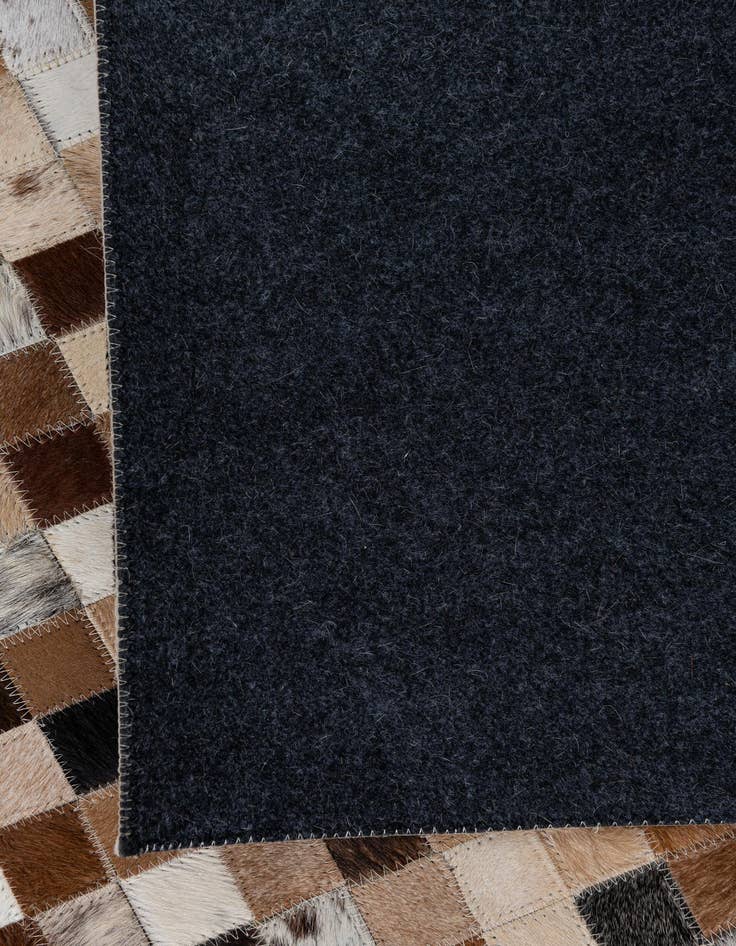 Detail image of  8' x 9' 10 Cowhide Leather Rug