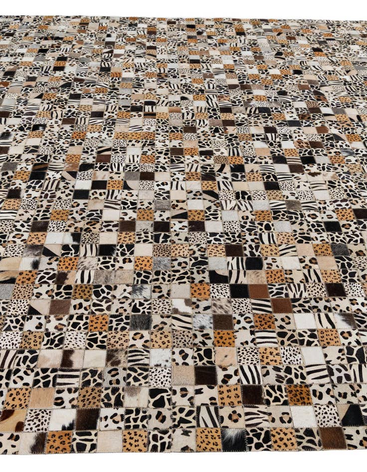 Detail image of  8' x 10' Cowhide Leather Rug