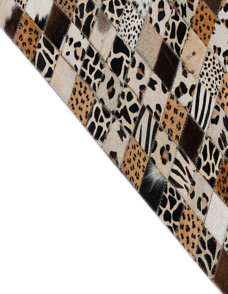 Detail image of  8' x 10' Cowhide Leather Rug