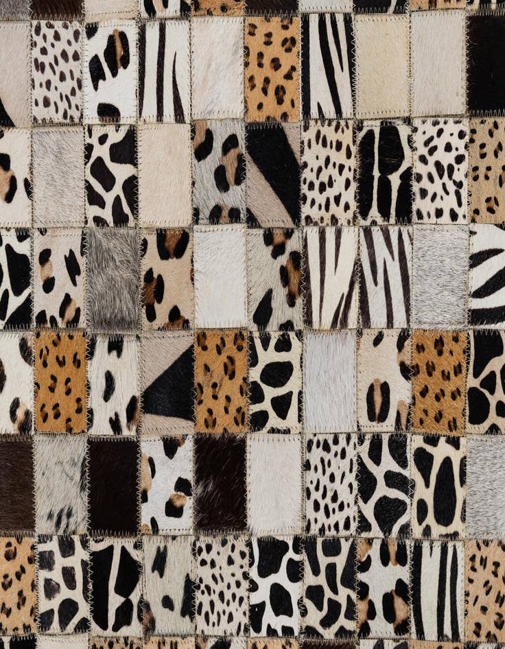 Detail image of  8' x 10' Cowhide Leather Rug