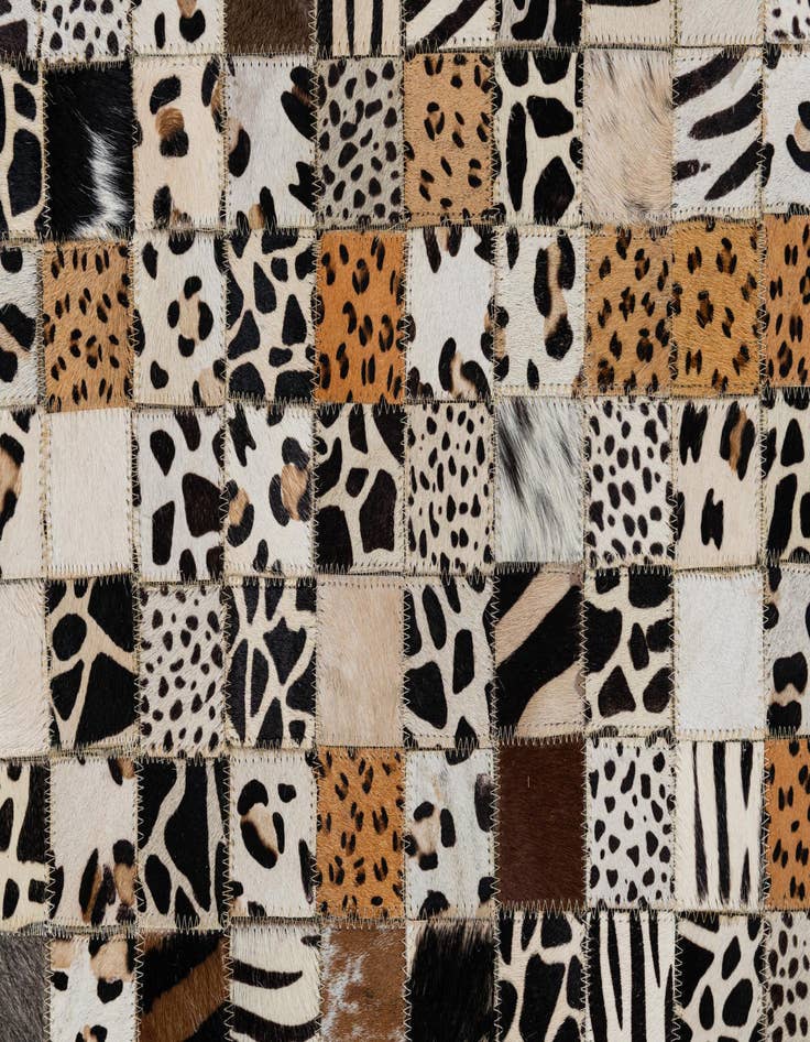 Detail image of  8' x 10' Cowhide Leather Rug