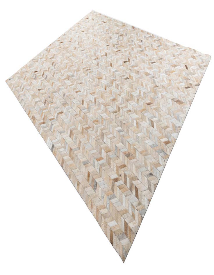 Detail image of  8' 1 x 10' Cowhide Leather Rug