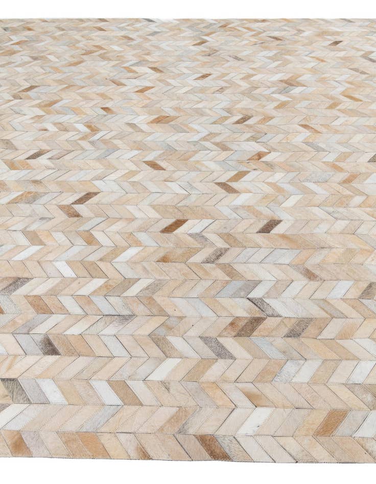 Detail image of  8' 1 x 10' Cowhide Leather Rug