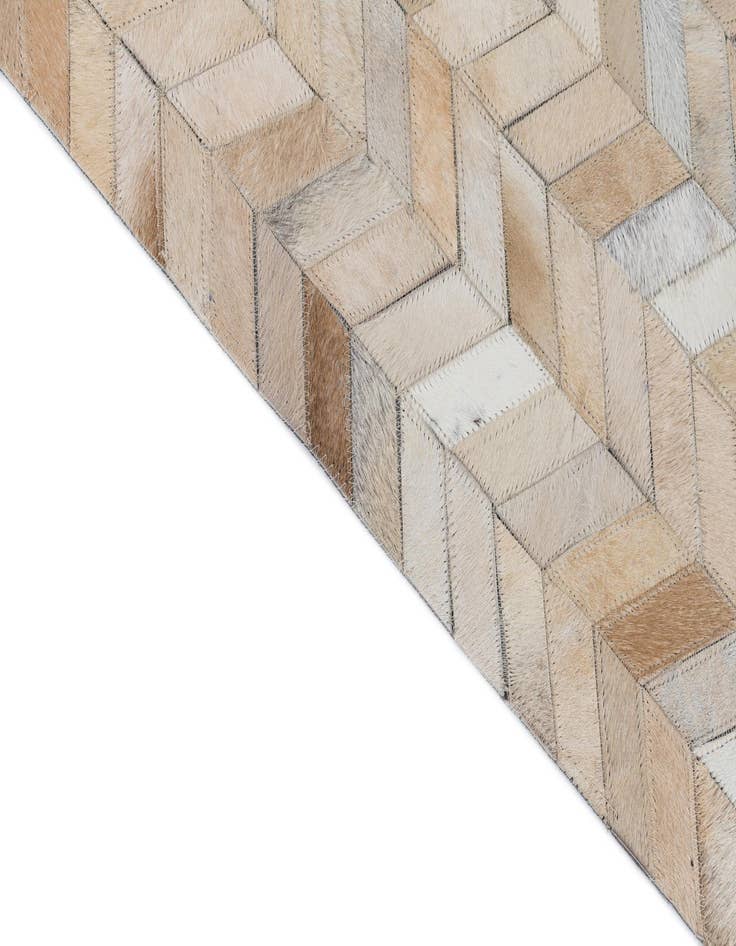 Detail image of  8' 1 x 10' Cowhide Leather Rug