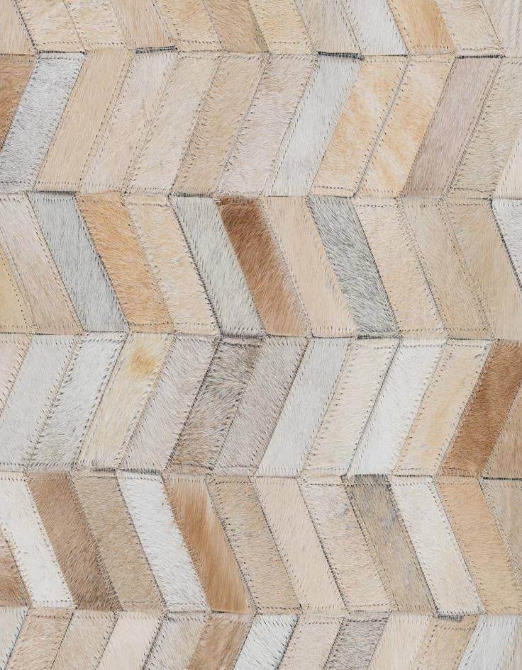 Detail image of  8' 1 x 10' Cowhide Leather Rug