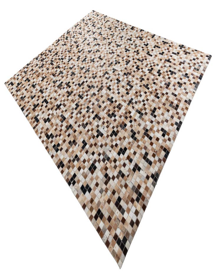 Detail image of  8' x 9' 10 Cowhide Leather Rug
