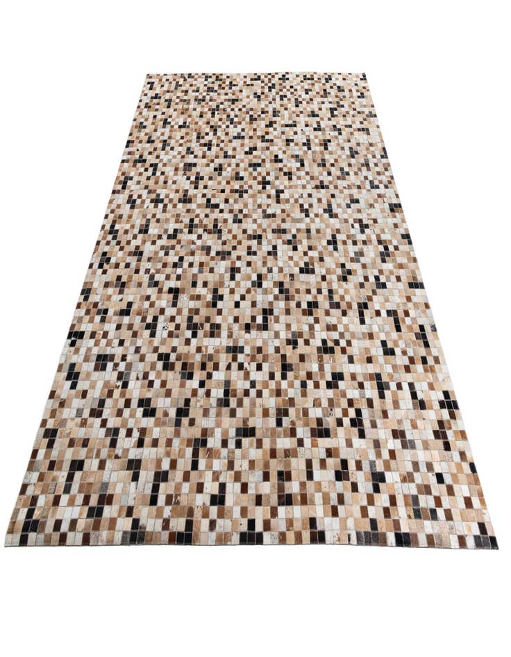 Detail image of  8' x 9' 10 Cowhide Leather Rug