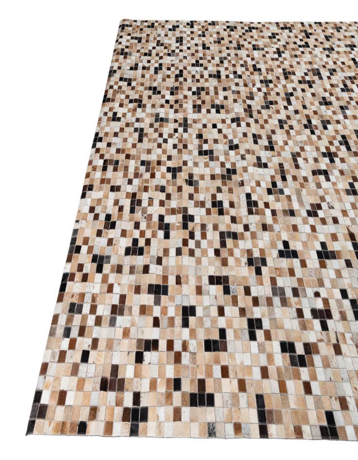 Detail image of  8' x 9' 10 Cowhide Leather Rug