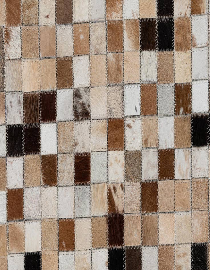 Detail image of  8' x 9' 10 Cowhide Leather Rug