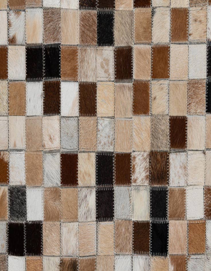 Detail image of  8' x 9' 10 Cowhide Leather Rug