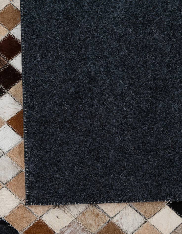 Detail image of  8' x 9' 10 Cowhide Leather Rug