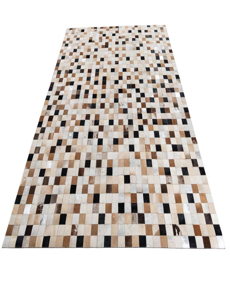 Detail image of  8' 1 x 10' Cowhide Leather Rug