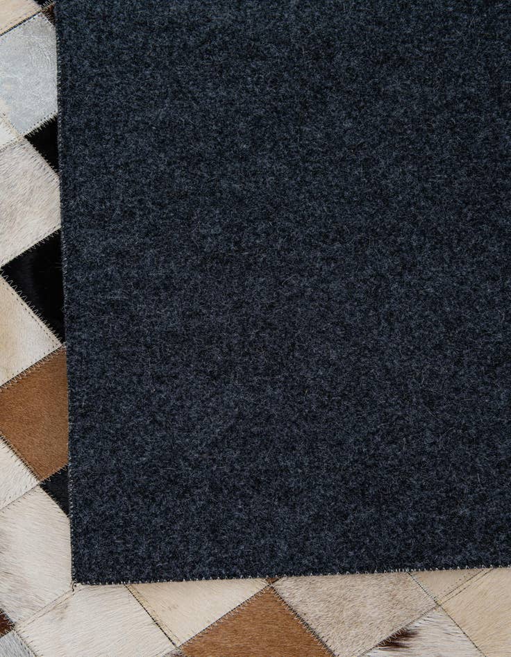 Detail image of  8' 1 x 10' Cowhide Leather Rug