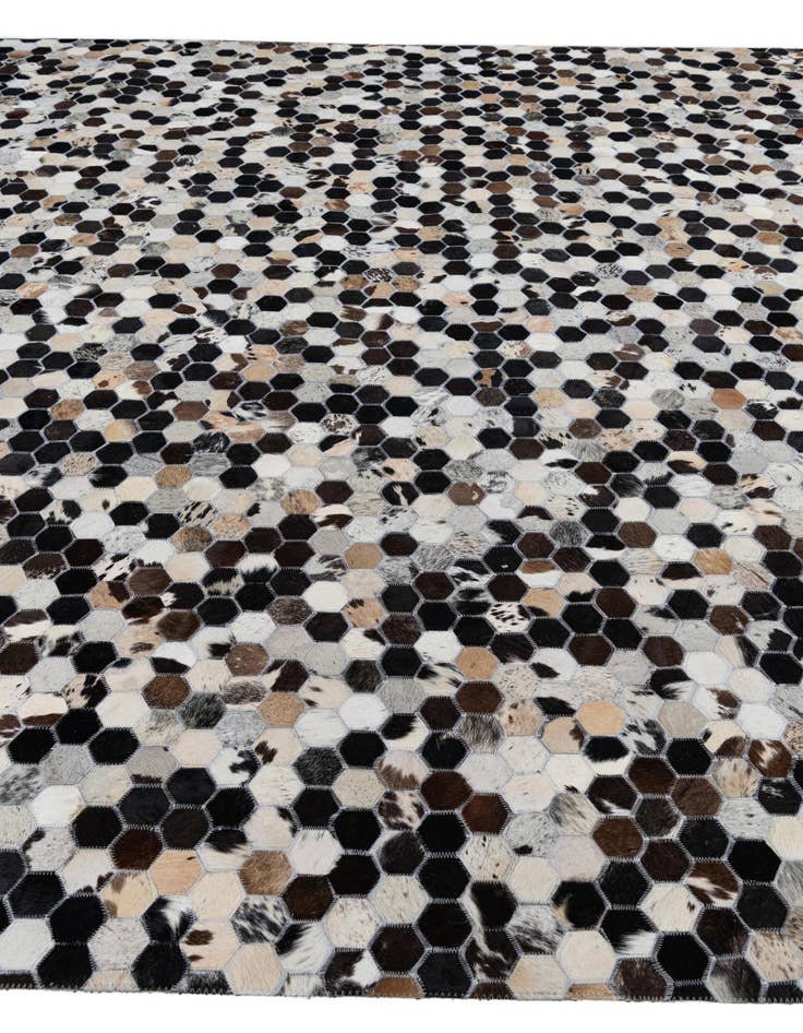 Detail image of  8' x 10' Cowhide Leather Rug