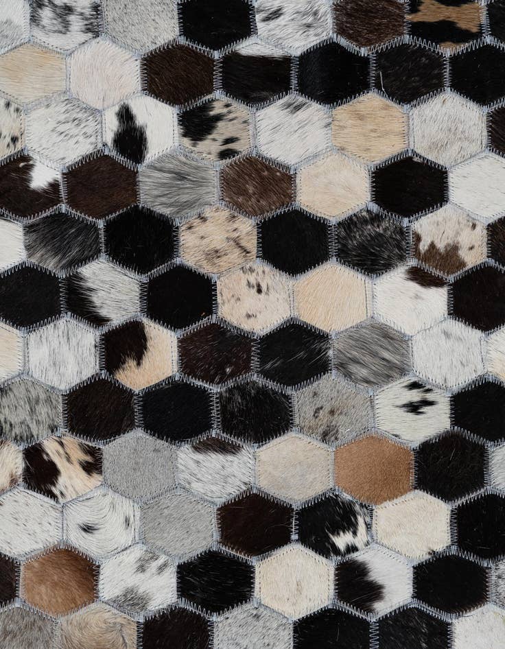 Detail image of  8' x 10' Cowhide Leather Rug