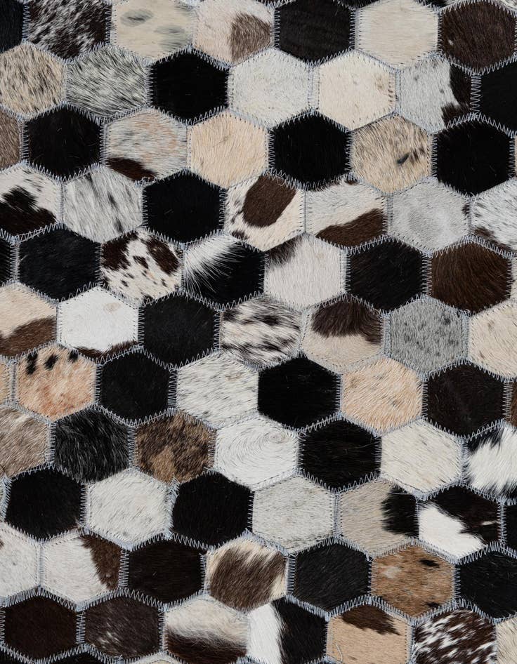 Detail image of  8' x 10' Cowhide Leather Rug