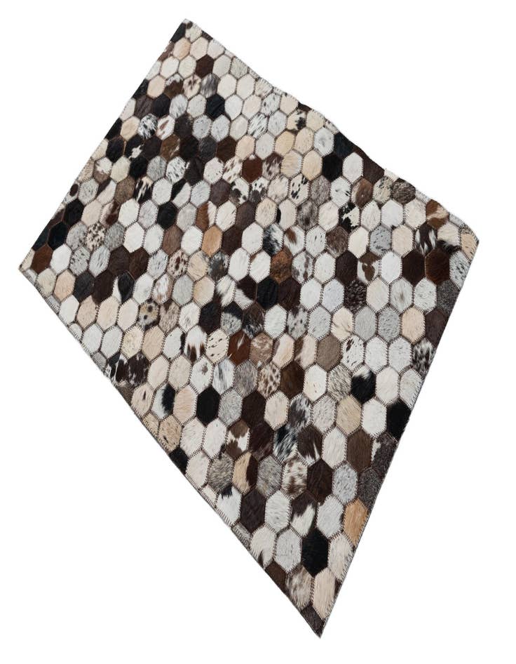 Detail image of  2' 1 x 3' Cowhide Leather Rug