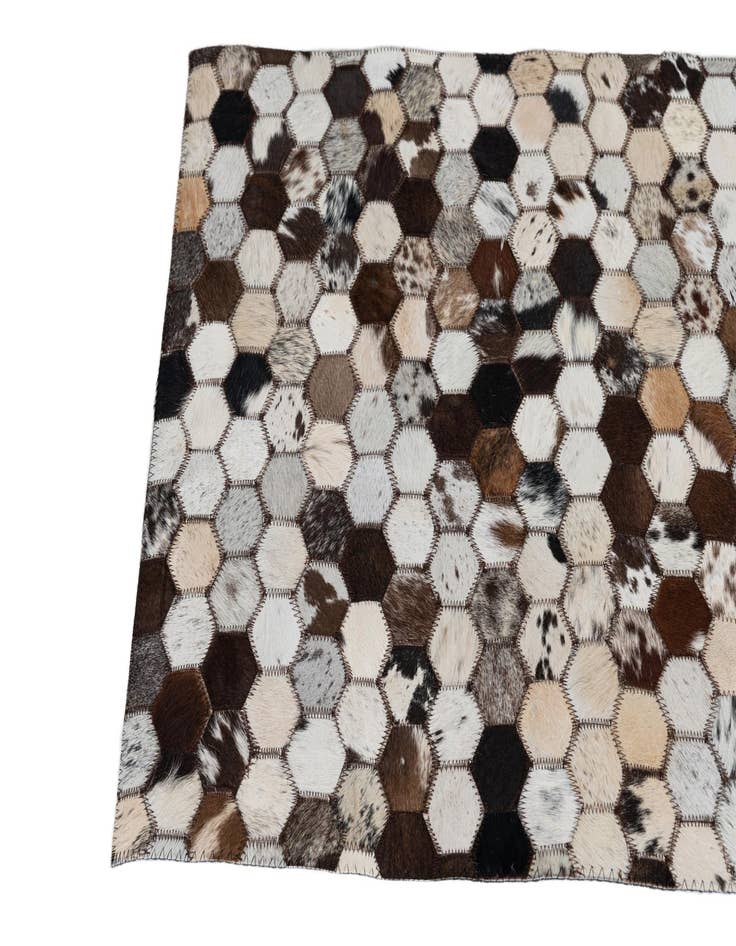 Detail image of  2' 1 x 3' Cowhide Leather Rug