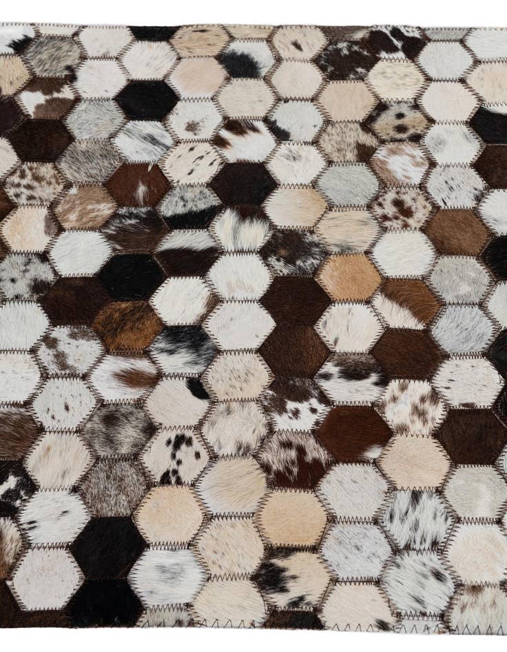 Detail image of  2' 1 x 3' Cowhide Leather Rug