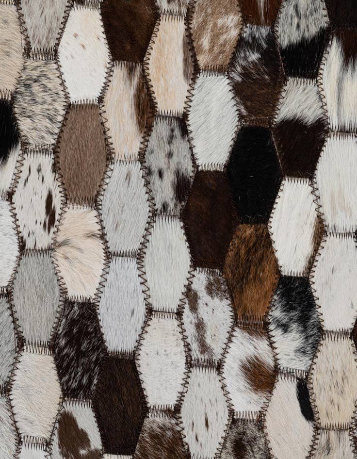 Detail image of  2' 1 x 3' Cowhide Leather Rug