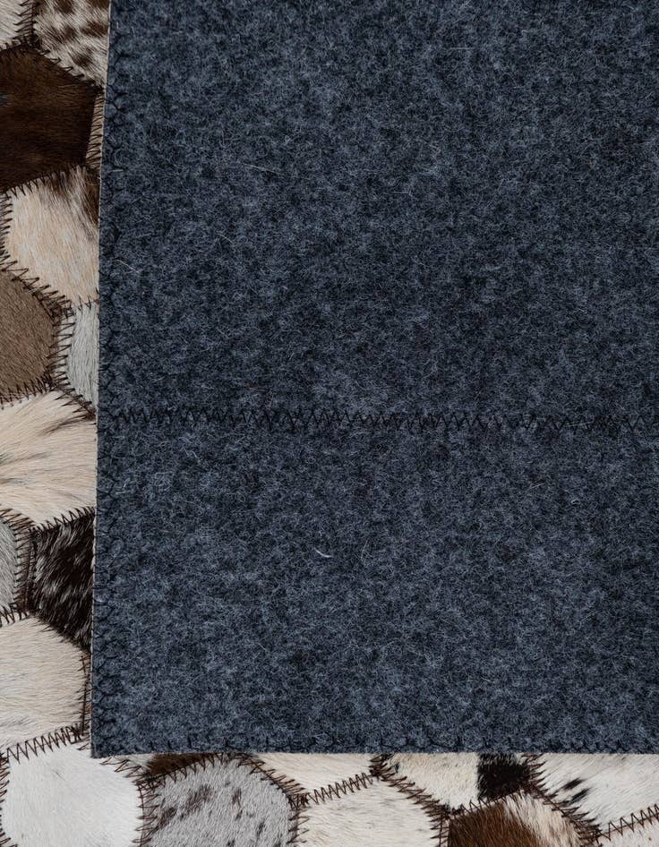 Detail image of  2' 1 x 3' Cowhide Leather Rug