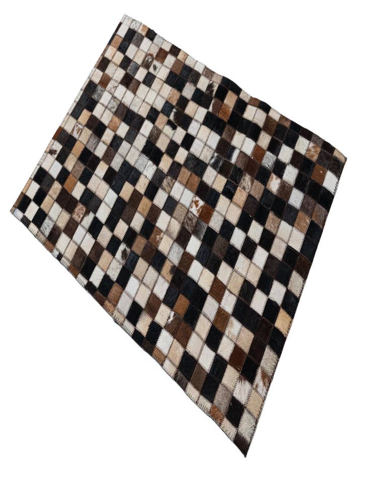 Detail image of  2' x 3' Cowhide Leather Rug
