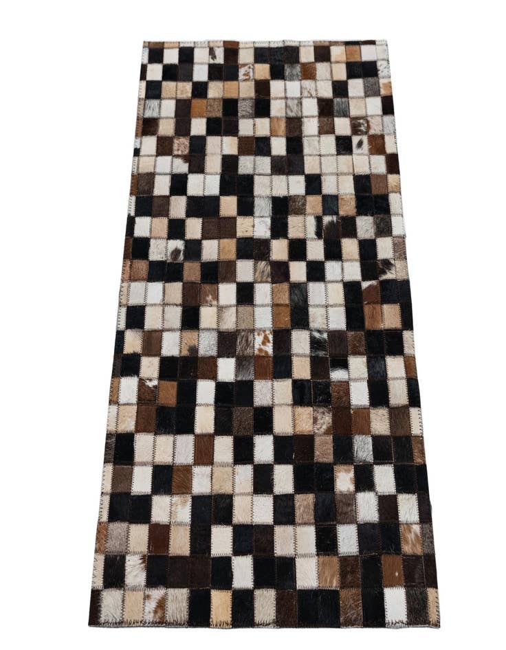 Detail image of  2' x 3' Cowhide Leather Rug