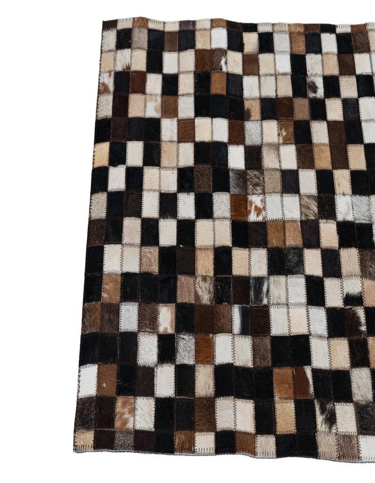 Detail image of  2' x 3' Cowhide Leather Rug