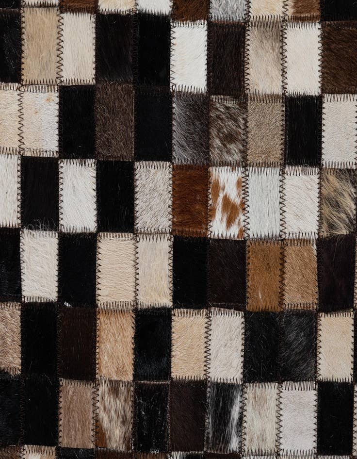 Detail image of  2' x 3' Cowhide Leather Rug