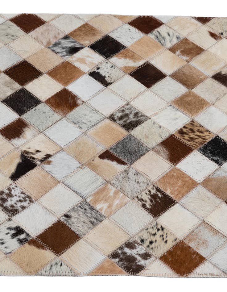 Detail image of  2' x 3' Cowhide Leather Rug