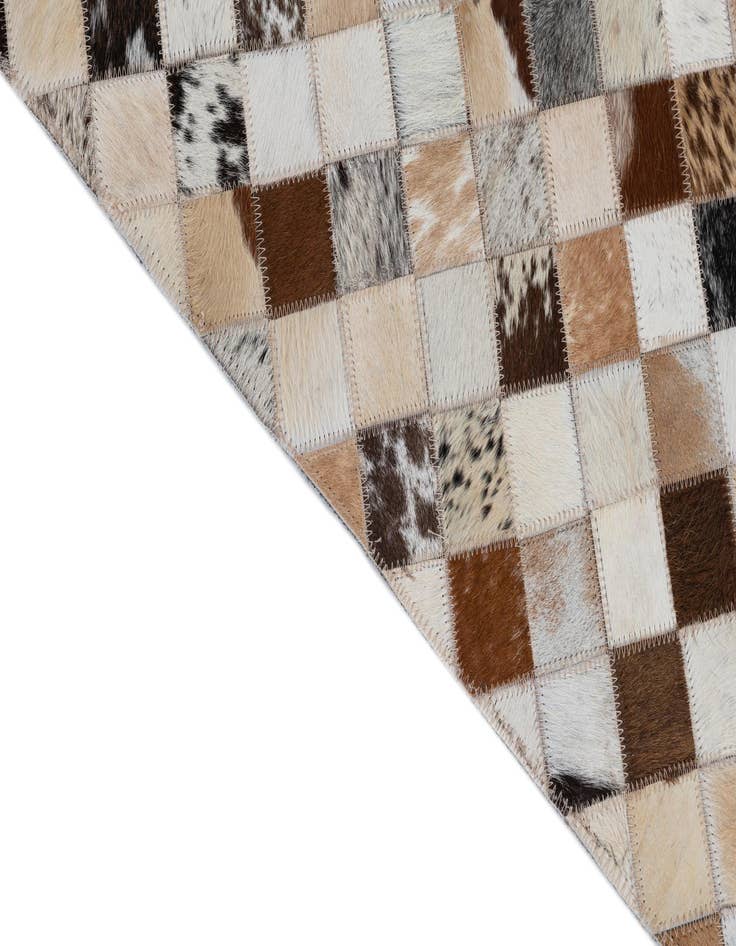 Detail image of  2' x 3' Cowhide Leather Rug