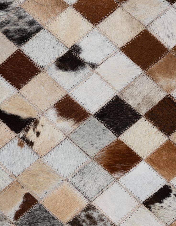 Detail image of  2' x 3' Cowhide Leather Rug