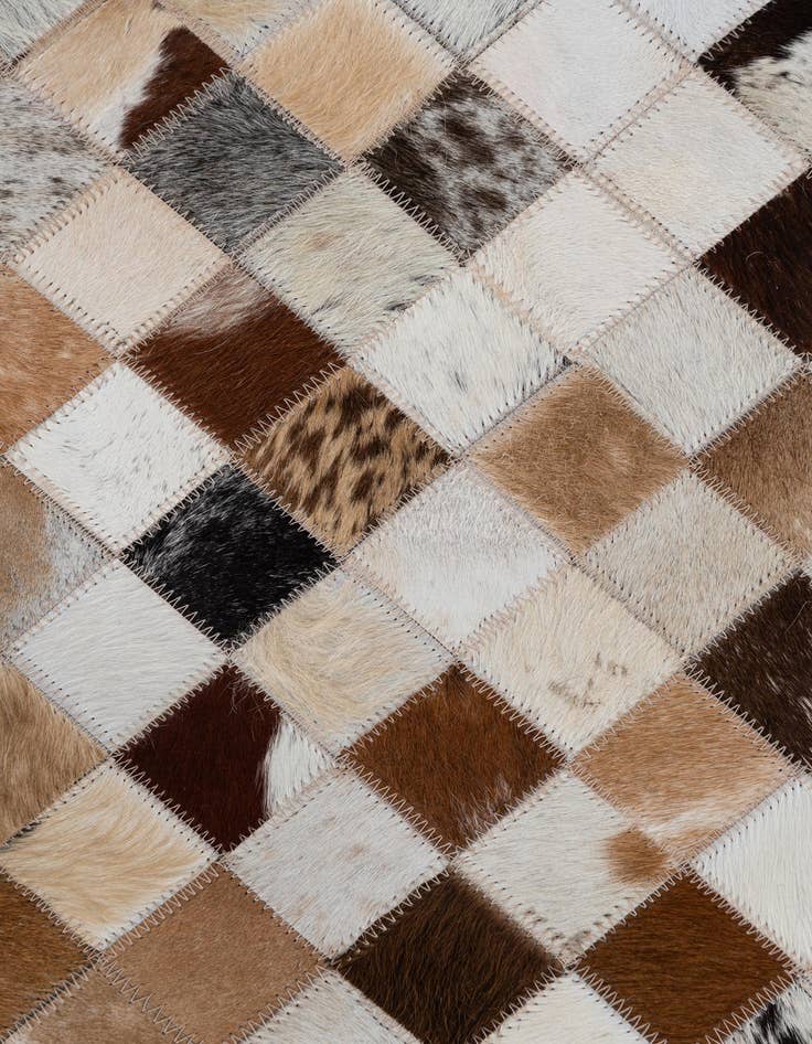Detail image of  2' x 3' Cowhide Leather Rug
