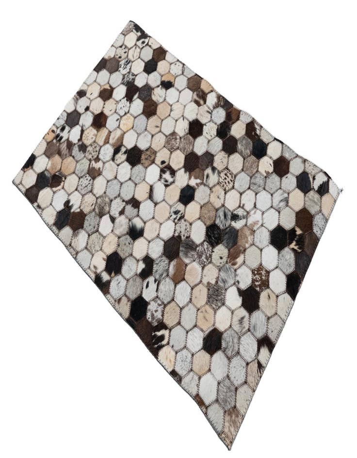 Detail image of  2' x 3' 1 Cowhide Leather Rug