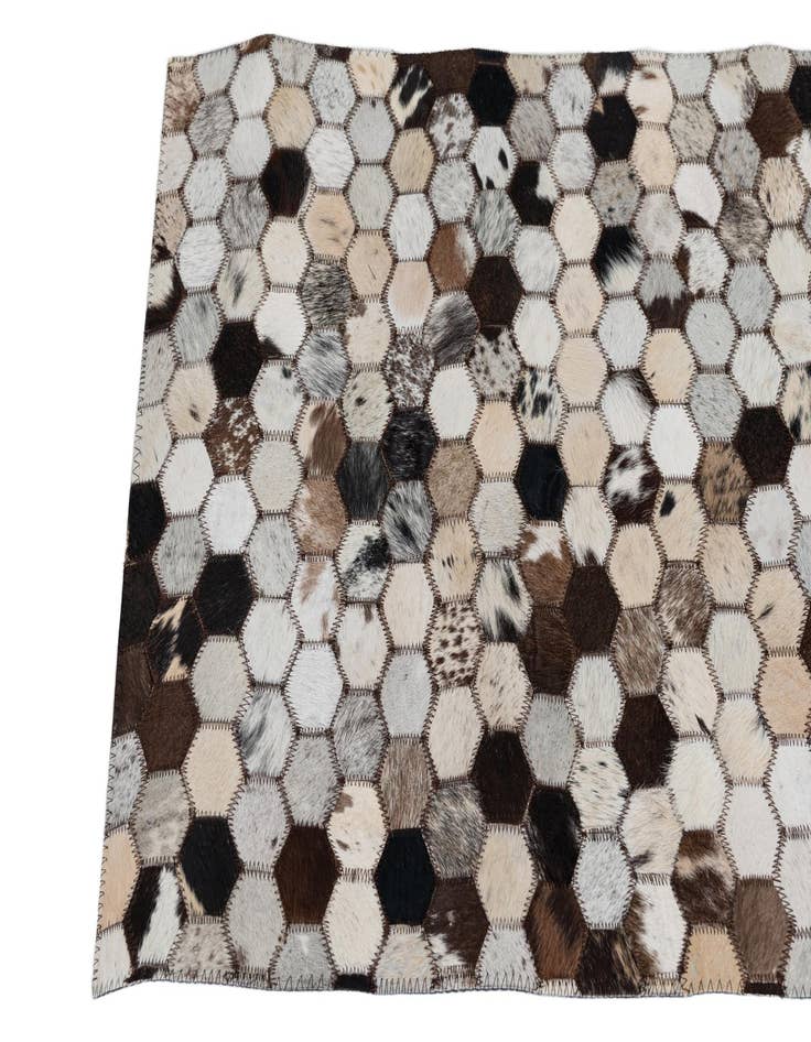Detail image of  2' x 3' 1 Cowhide Leather Rug