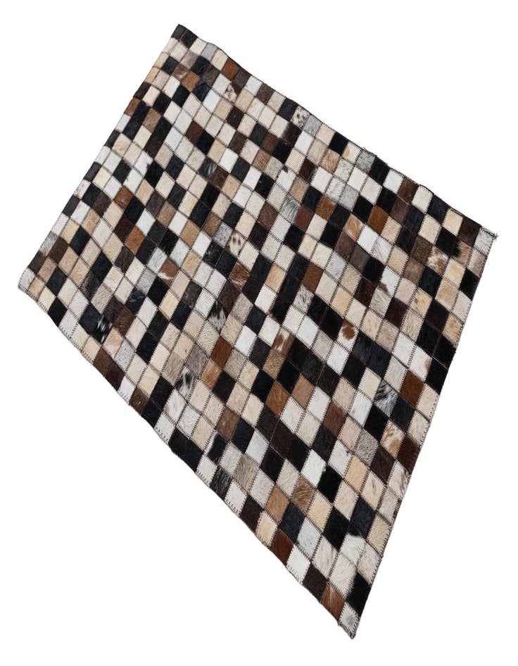 Detail image of  2' x 3' 1 Cowhide Leather Rug