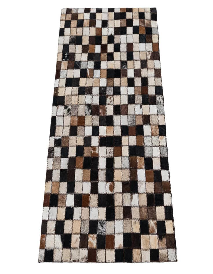 Detail image of  2' x 3' 1 Cowhide Leather Rug