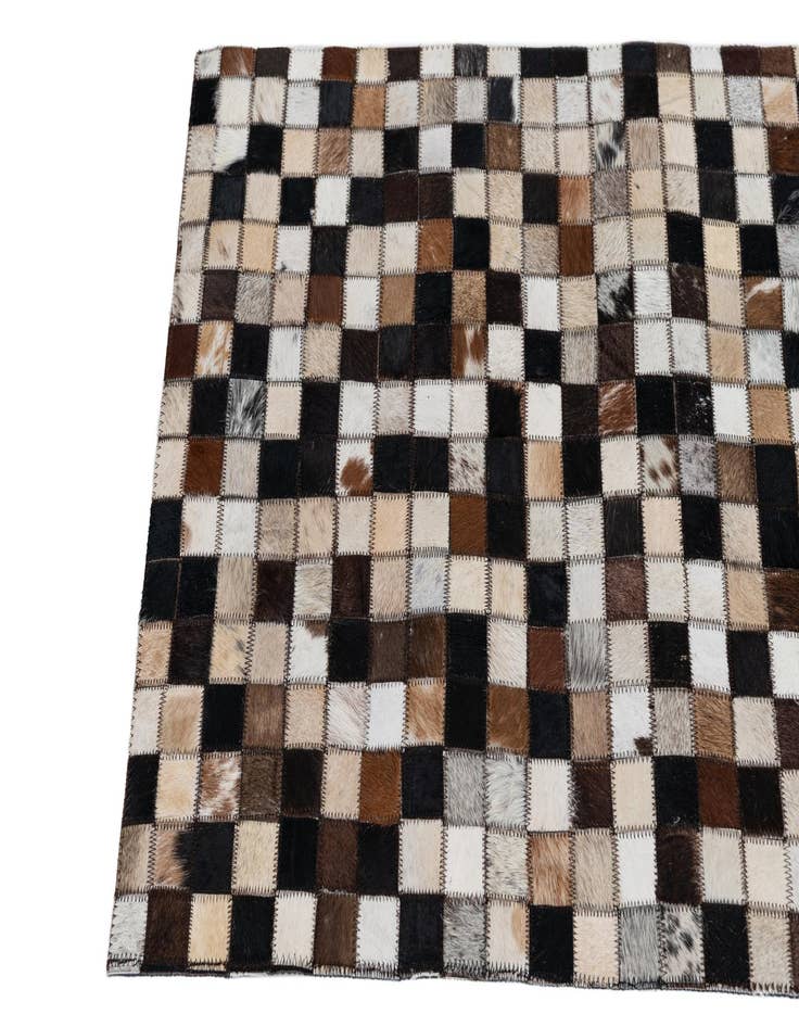 Detail image of  2' x 3' 1 Cowhide Leather Rug