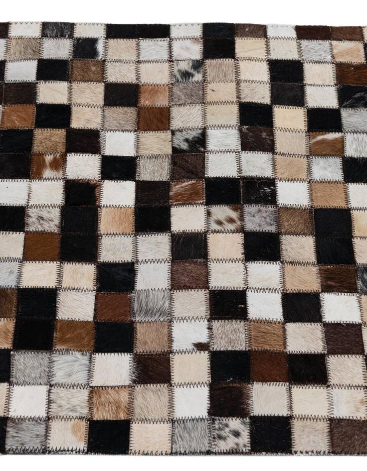 Detail image of  2' x 3' 1 Cowhide Leather Rug