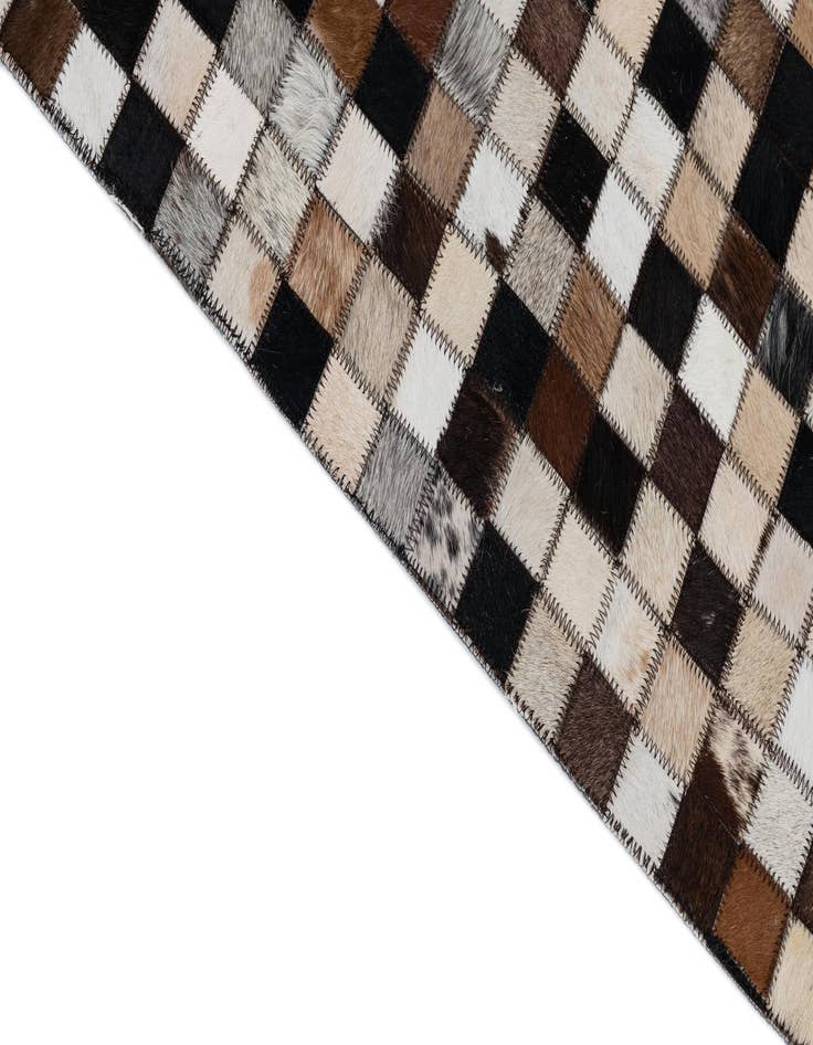 Detail image of  2' x 3' 1 Cowhide Leather Rug