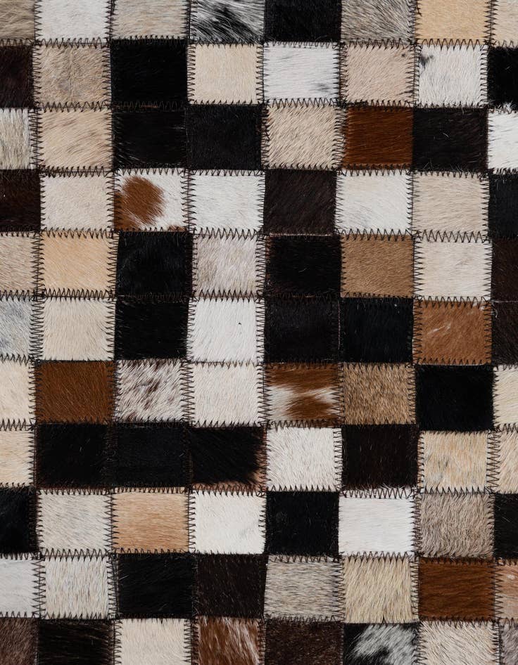 Detail image of  2' x 3' 1 Cowhide Leather Rug