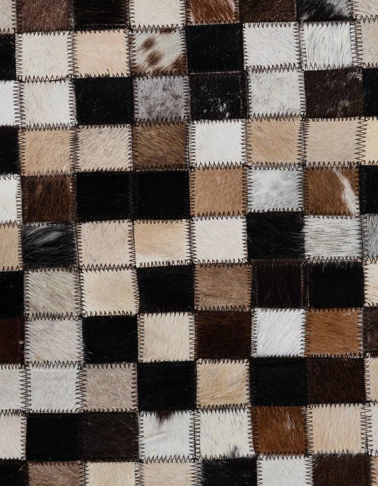 Detail image of  2' x 3' 1 Cowhide Leather Rug