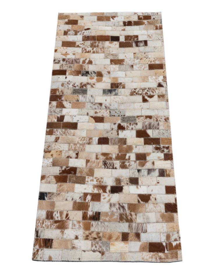 Detail image of  2' x 3' Cowhide Leather Rug