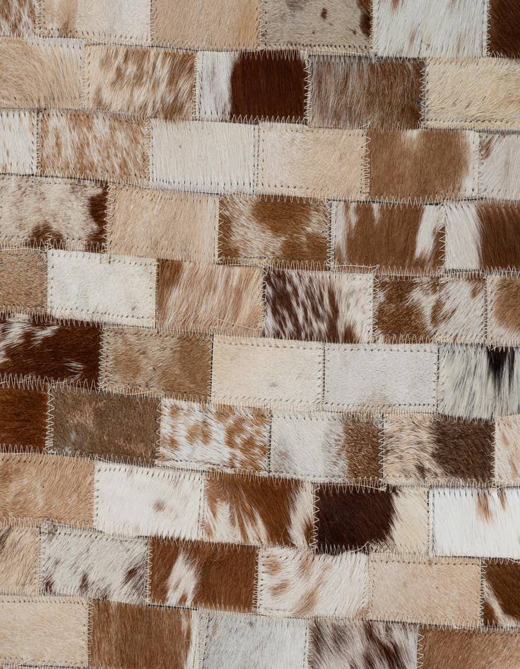 Detail image of  2' x 3' Cowhide Leather Rug